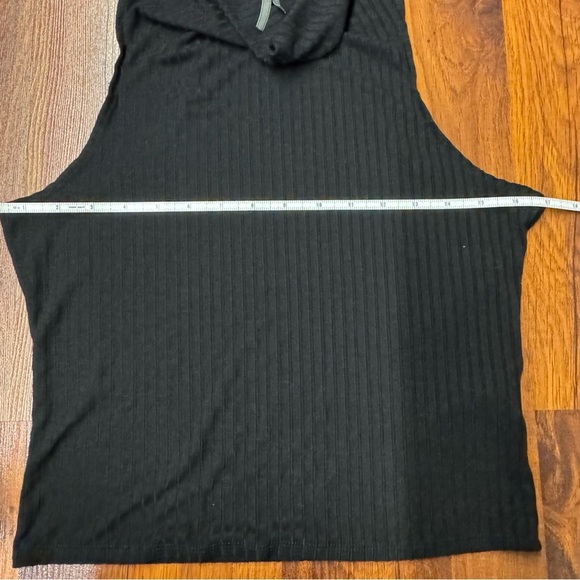 Anthropologie Sleeveless Ribbed Knit Mock Neck Top – Black (Size S) 🖤✨ - Picture 6 of 6